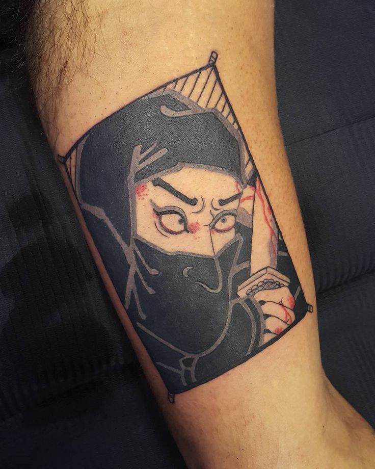 Xăm ninja và hoa văn độc đáo với họa tiết sóng biển