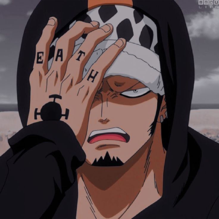 Hình xăm anime trên tay, phong cách blackwork, nhân vật đội mũ, chất lượng HD.