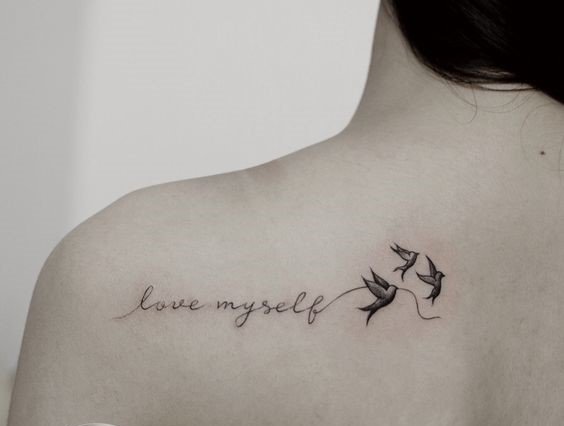 hinh xam chu love myself sieu sang tao 1