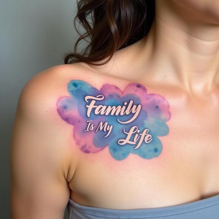 hinh xam family is my life mau nuoc vai 67ac53 1