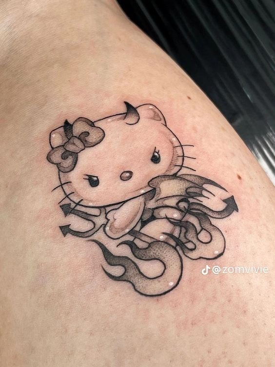 hinh xam hello kitty sieu ngau 1
