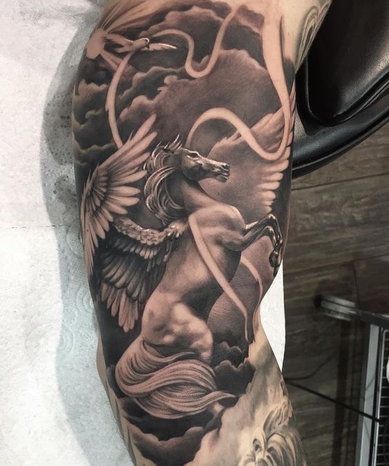 Top 200 hình xăm ngựa có cánh đẹp đoạt giải quốc tế xăm mình - Genztattoo