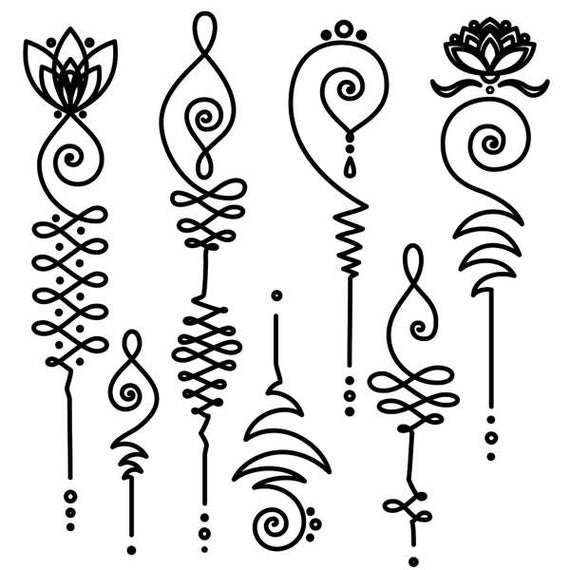 Hình xăm mandala phong cách blackwork, chi tiết đơn giản, độ phân giải HD, thích hợp cho cổ tay hoặc cánh tay.